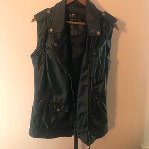 Faux Leather Vest